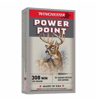 Winchester 308Win POWER POINT 150gr - Box of 20