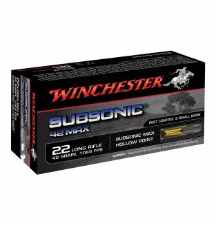 Winchester .22LR Subsonic 42gr Hollow Point - Box of 50